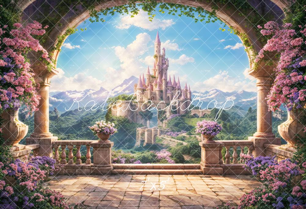 Kate Spring Flower Arch Windowsill Castle Backdrop Designed by Chain Photography -UK