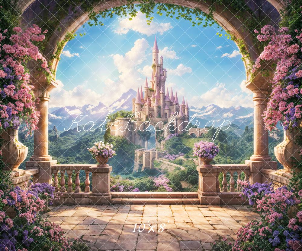 Kate Spring Flower Arch Windowsill Castle Backdrop Designed by Chain Photography -UK