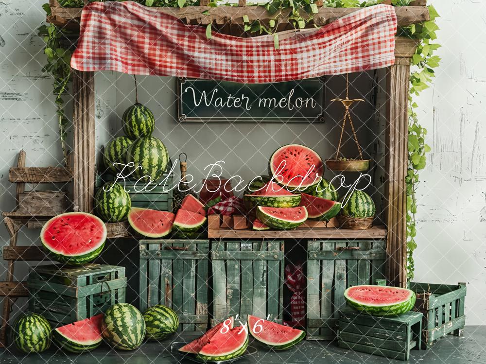Kate Summer Watermelon Shop Backdrop Designed by Emetselch
