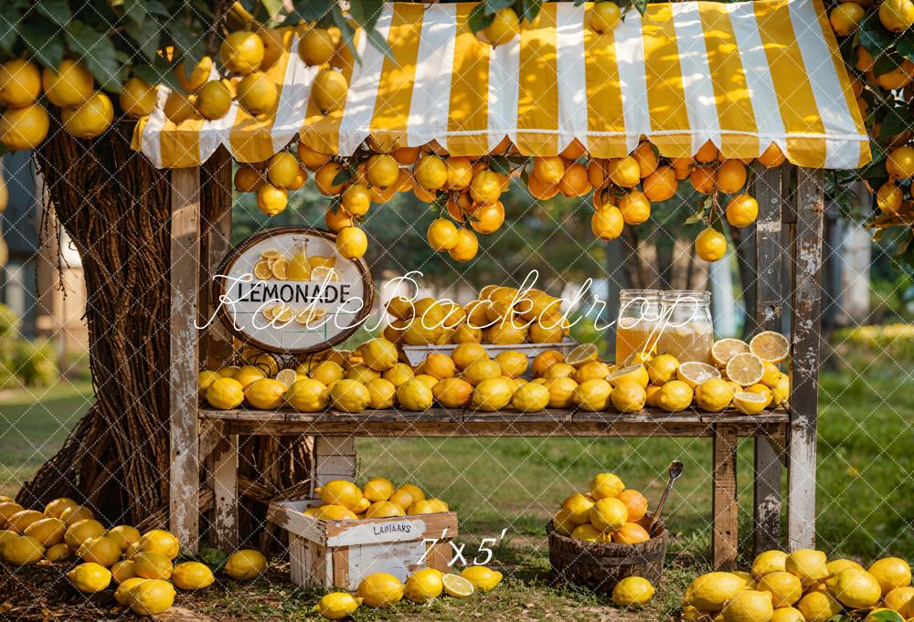 Kate Summer Green Meadow Lemonade Shop Backdrop Designed by Emetselch