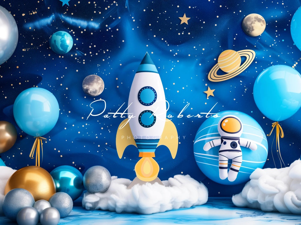 Kate Blue Universe Space Backdrop Designed by Patty Robert