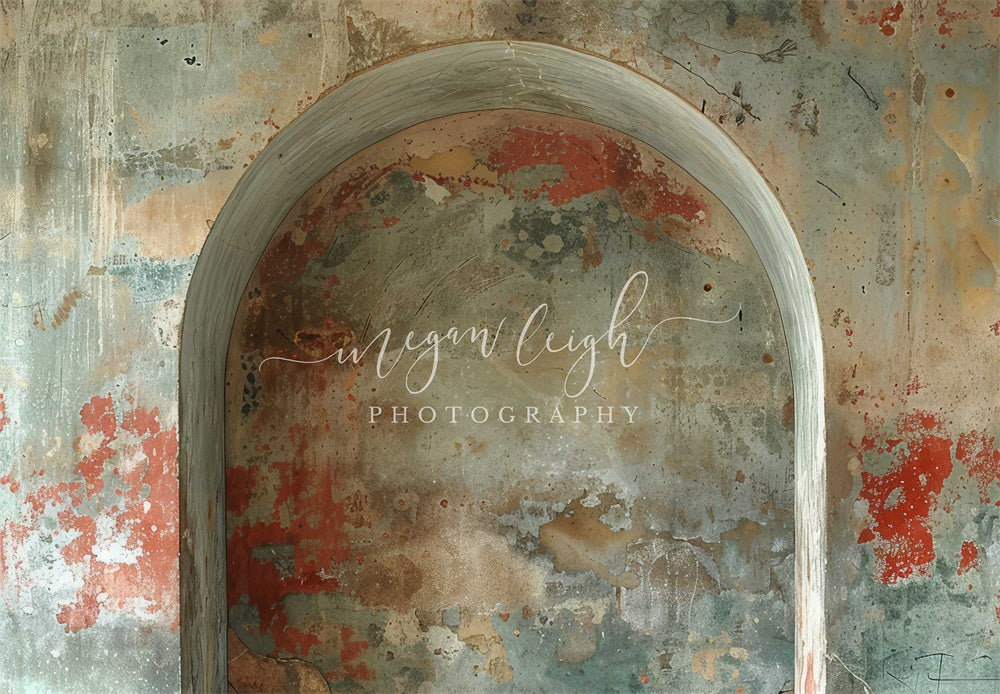 Kate Retro Colorful Graffiti Arch Wall Backdrop Designed by Megan Leigh Photography -UK