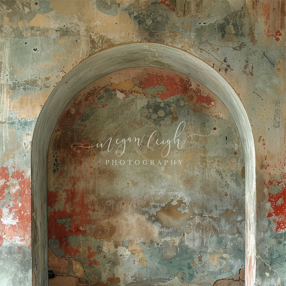 Kate Retro Colorful Graffiti Arch Wall Backdrop Designed by Megan Leigh Photography -UK