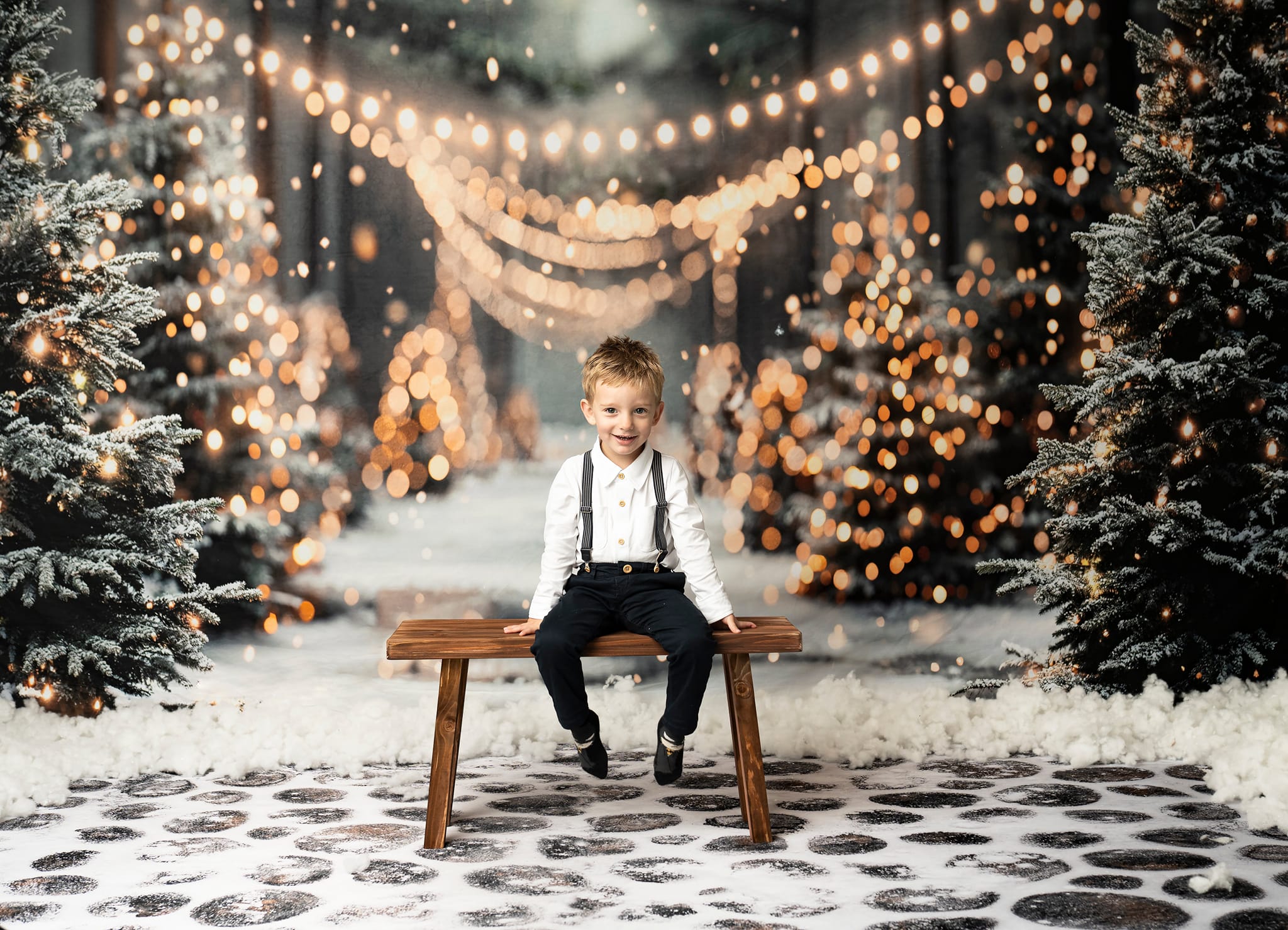 Kate Winter Christmas Forest Snowland Backdrop Designed by Emetselch -UK