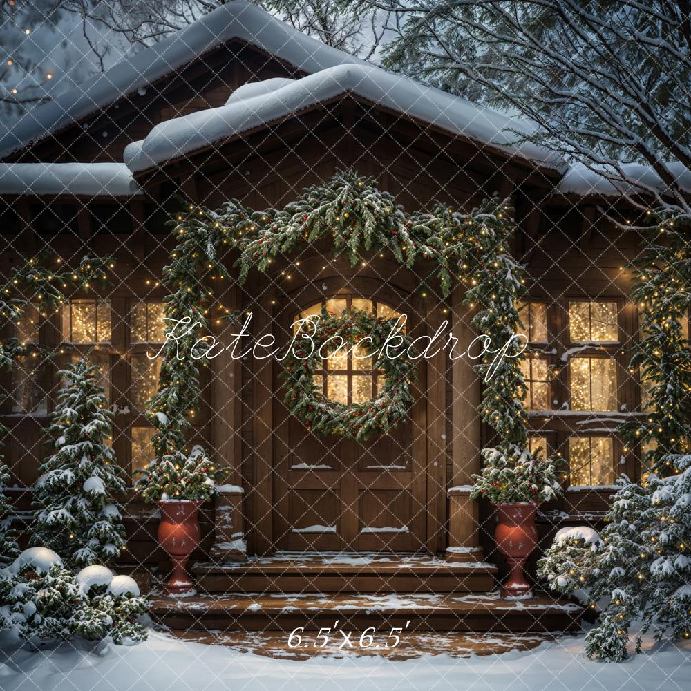 On Sale Kate Winter Night Christmas Cabin Backdrop Designed by Chain Photography -UK