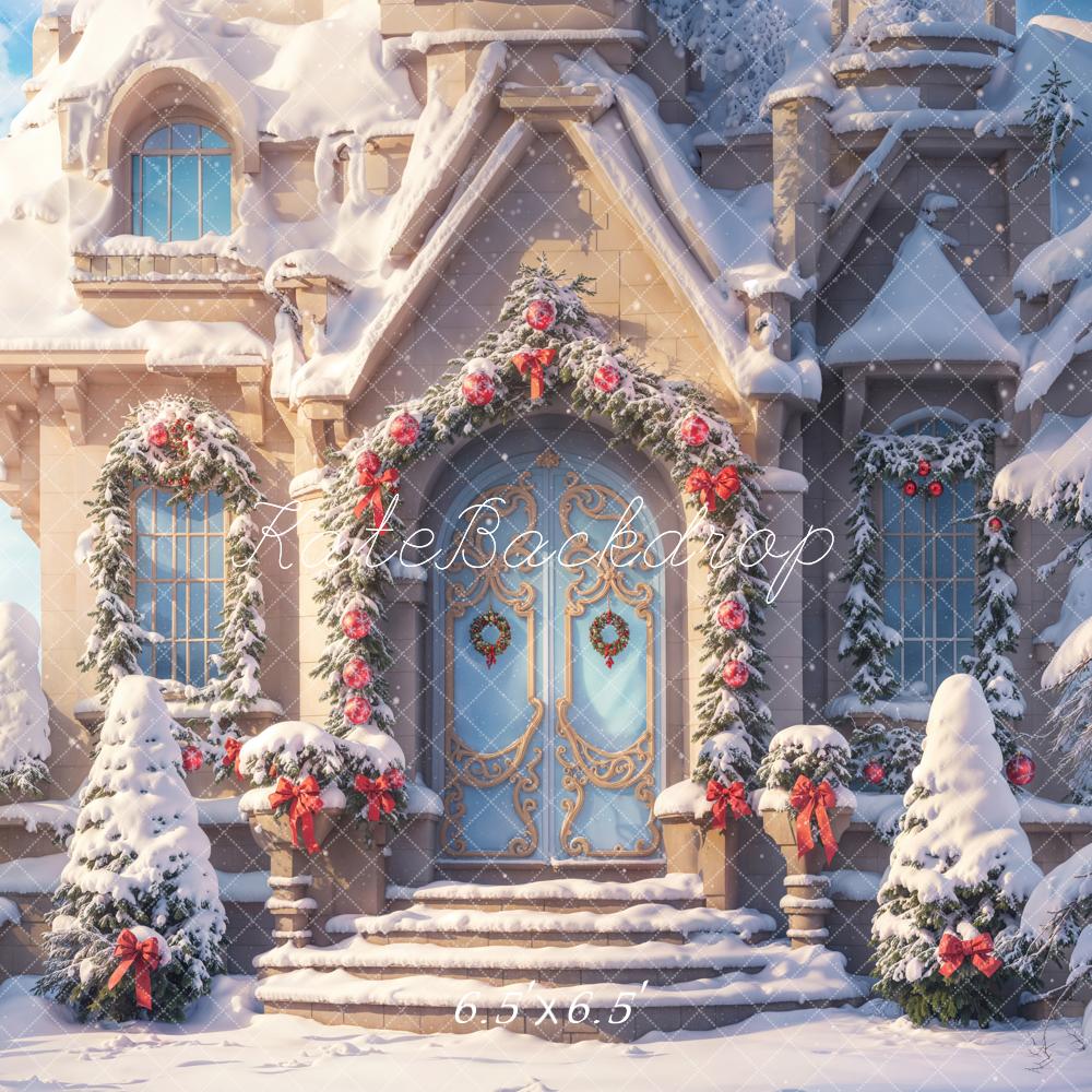 On Sale Kate Winter Fantasy Christmas Snow Cottage Backdrop Designed by Chain Photography -UK