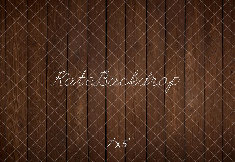 Kate Dark Brown Wood Floor Backdrop Designed by Kate Image