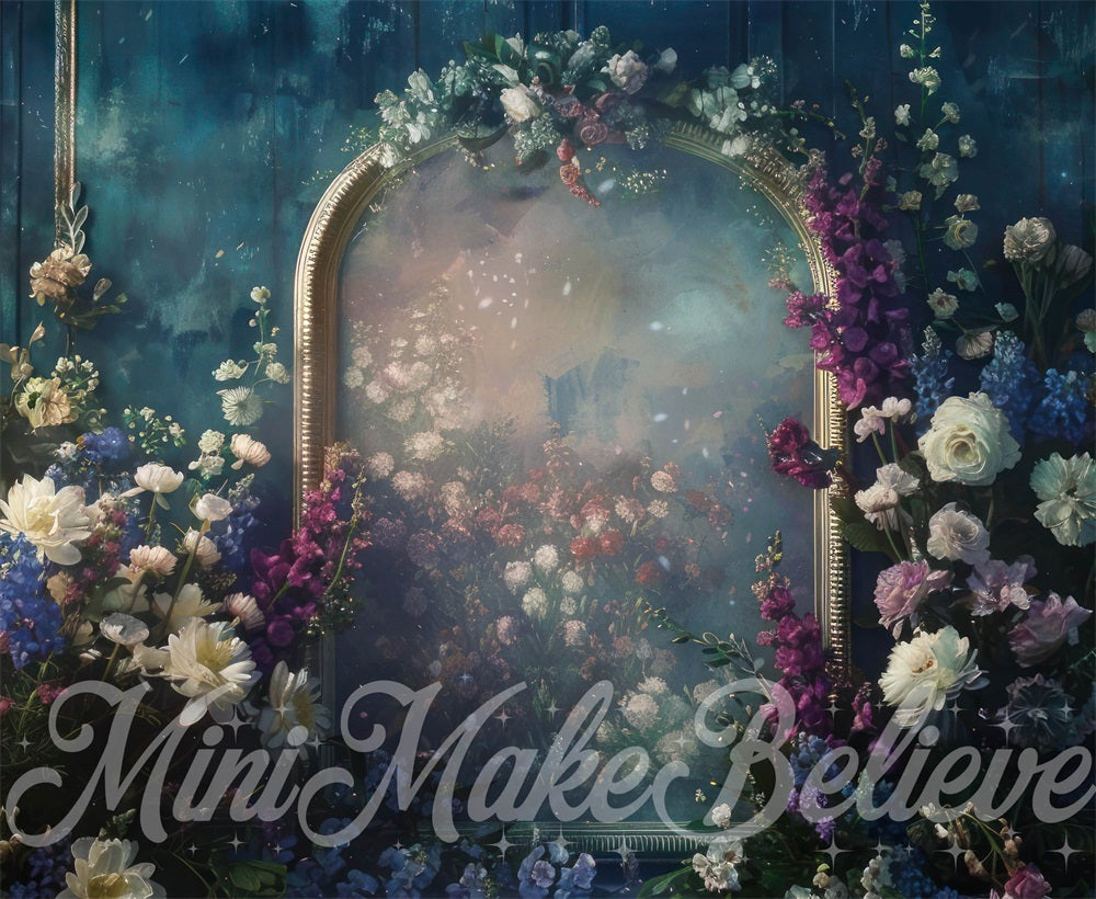 Kate Retro Fine Art Flower Abstract Arch Wall Backdrop Designed by Mini MakeBelieve -UK