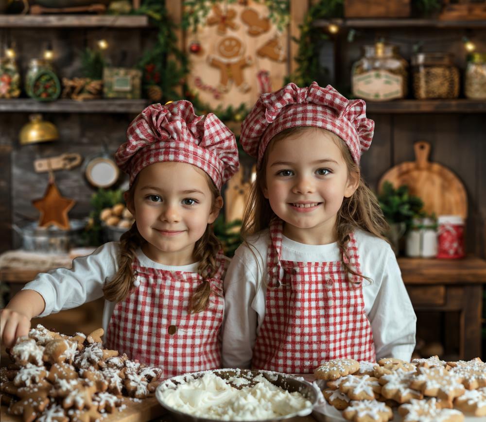 Kate Christmas Vintage Wooden Kitchen Backdrop Designed by Emetselch -UK