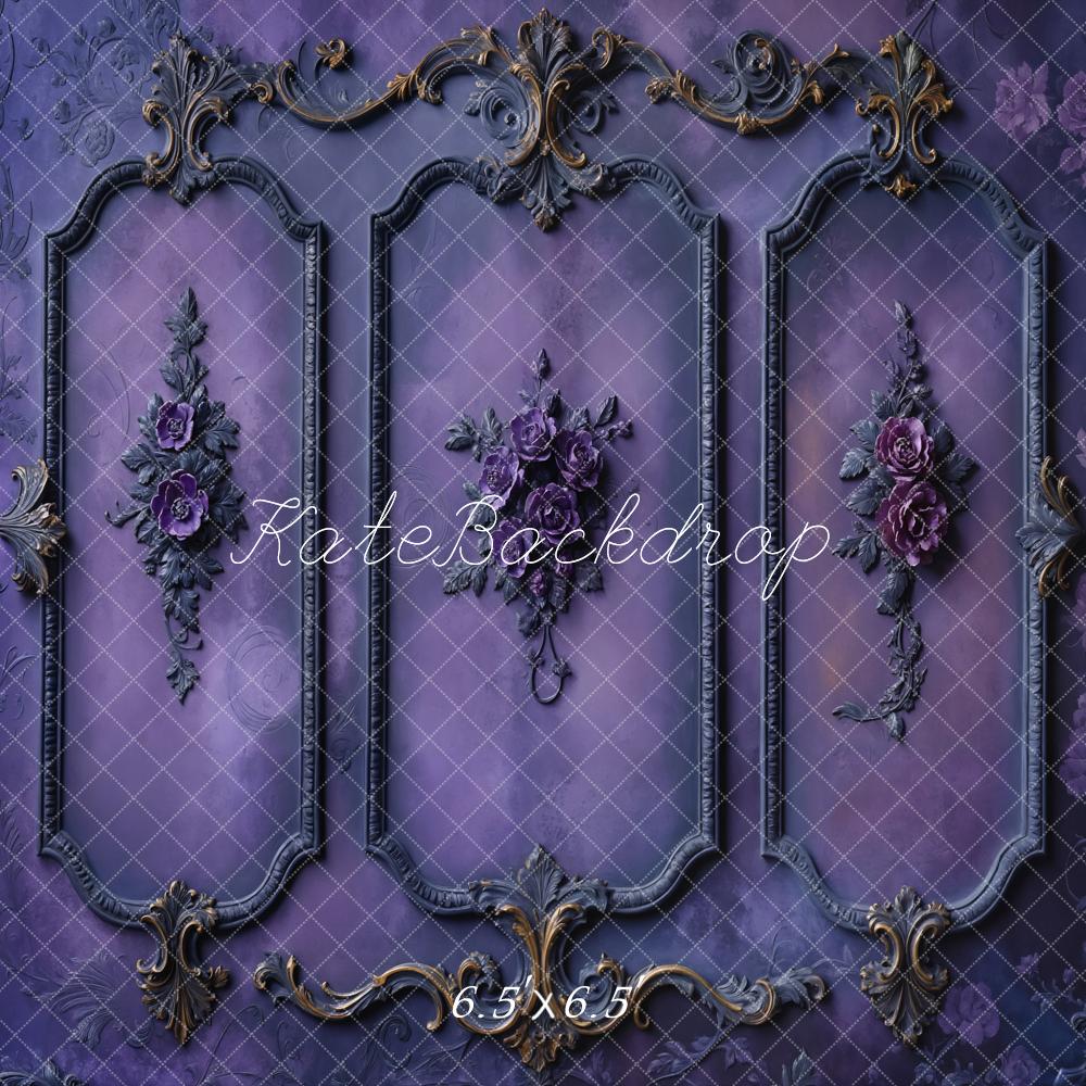 Kate Halloween Purple Retro Wall Backdrop Designed by Chain Photography -UK