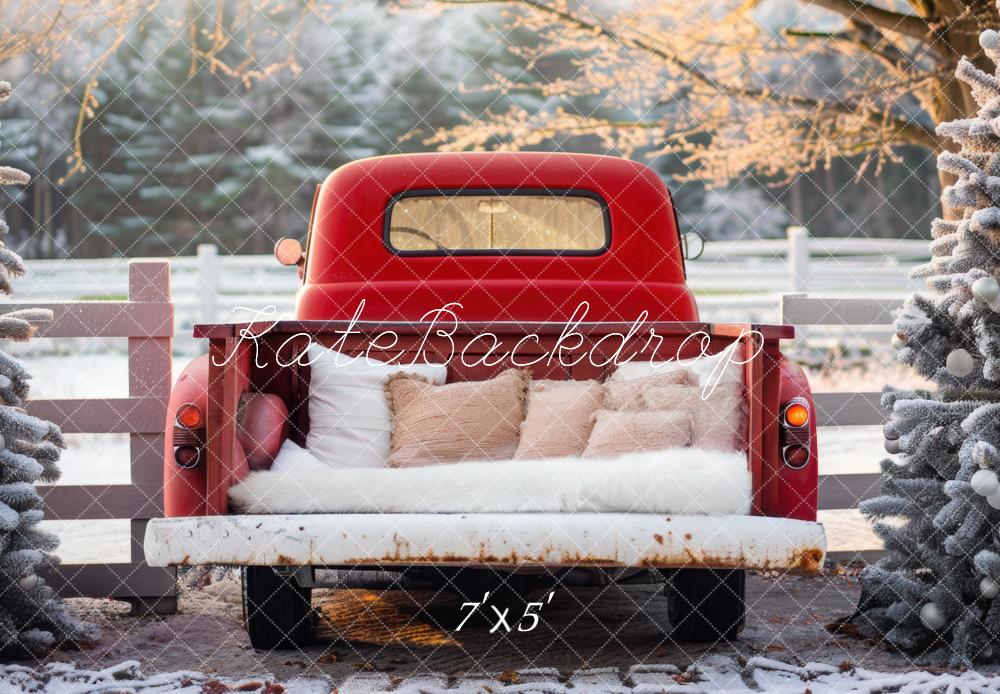 Kate Winter Red Back Truck Backdrop Designed by Mini MakeBelieve -UK