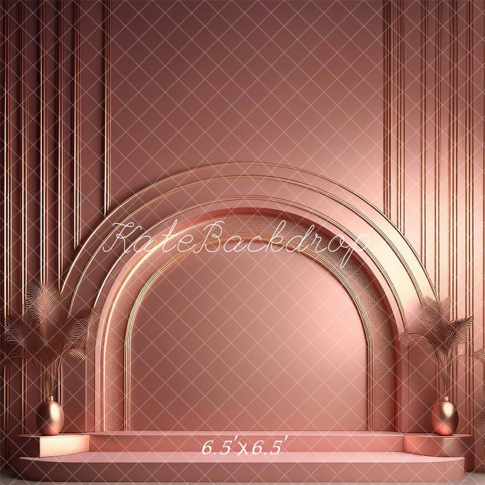Kate Pink Arch Metallic Wedding Backdrop Designed by Megan Leigh Photography -UK