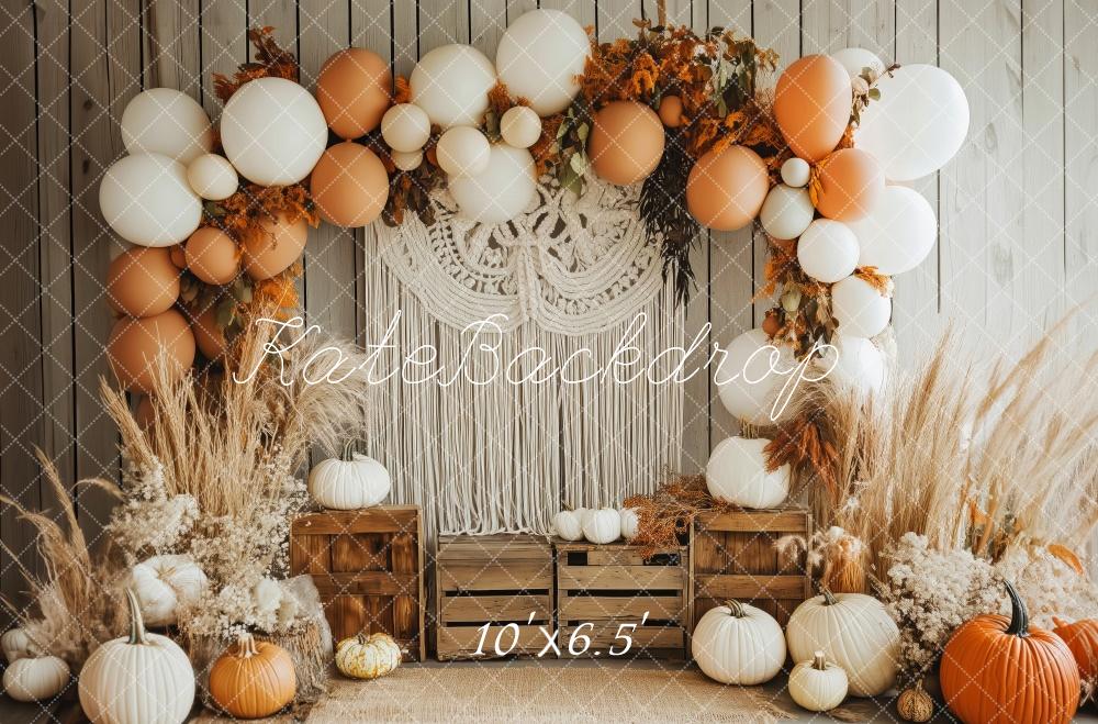 Kate Boho Autumn Pumpkin Balloon Backdrop Designed by Patty Robert -UK