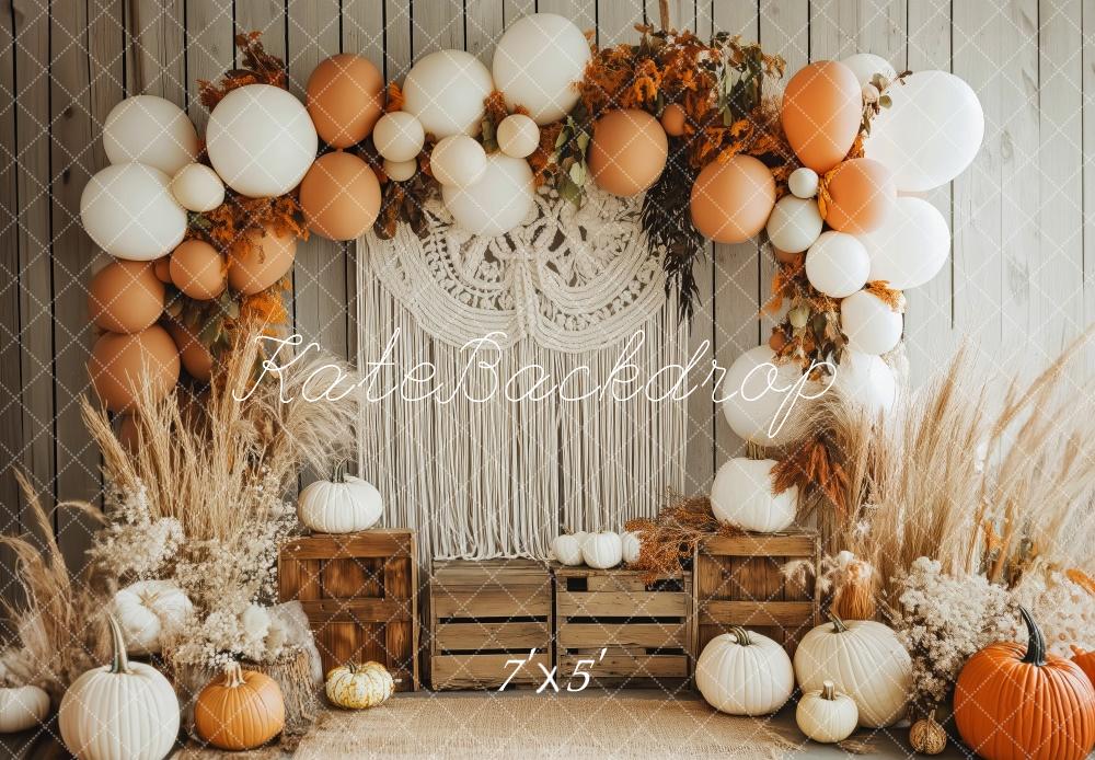 Kate Boho Autumn Pumpkin Balloon Backdrop Designed by Patty Robert -UK