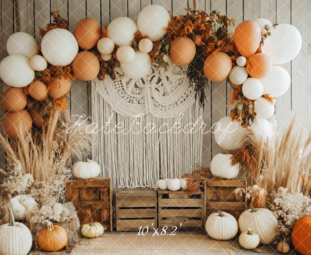 Kate Boho Autumn Pumpkin Balloon Backdrop Designed by Patty Robert -UK