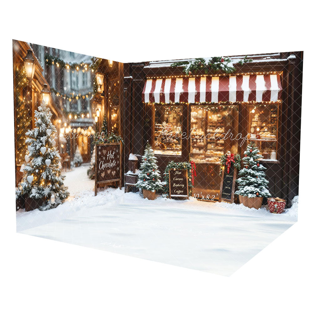 Kate Christmas Bakery Hot Cocoa Shop Room Set -UK