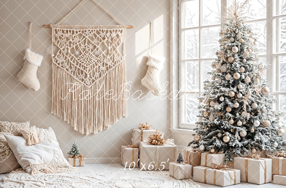 Kate Christmas Tree Boho Living Room Backdrop Designed by Emetselch -UK