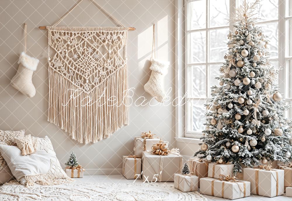 Kate Christmas Tree Boho Living Room Backdrop Designed by Emetselch -UK