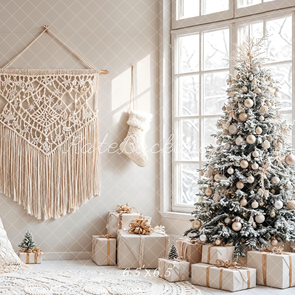 Kate Christmas Tree Boho Living Room Backdrop Designed by Emetselch -UK