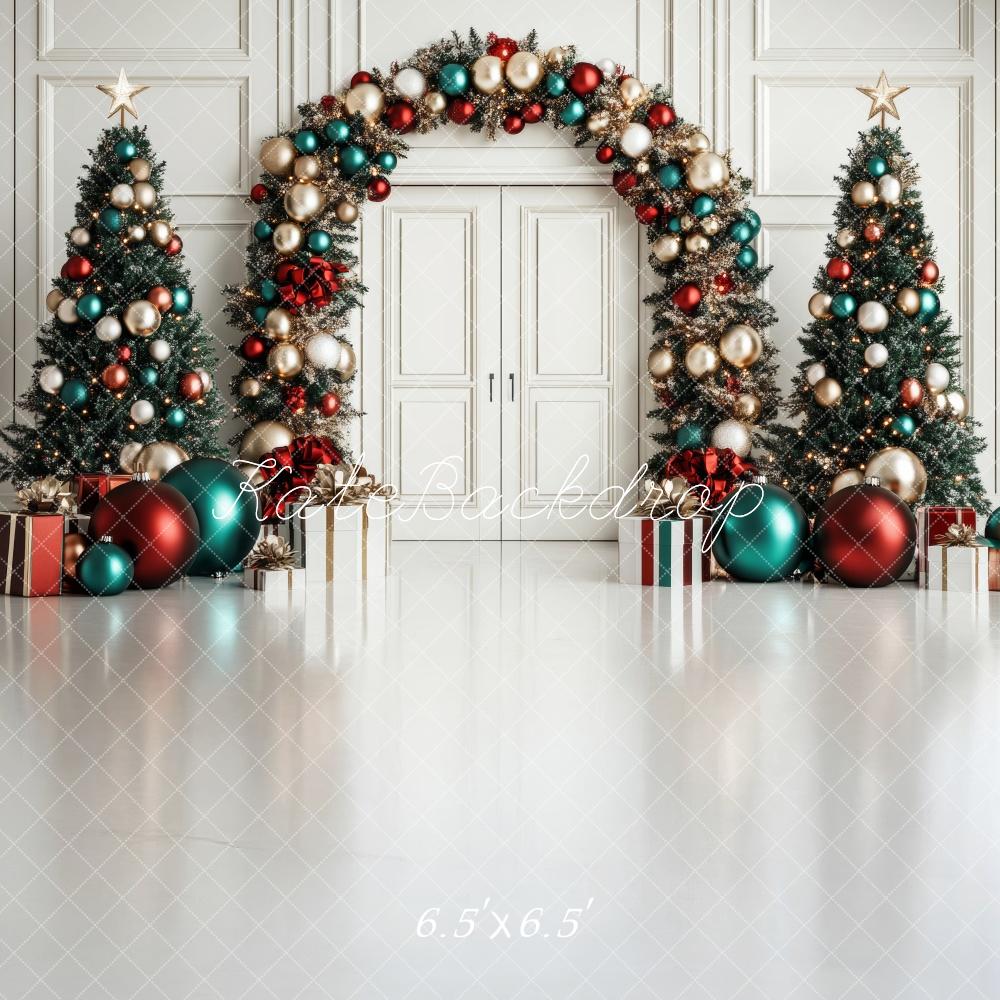 Lightning Deals Kate Christmas Tree Arch Ornaments Backdrop Designed by Lidia Redekopp -UK