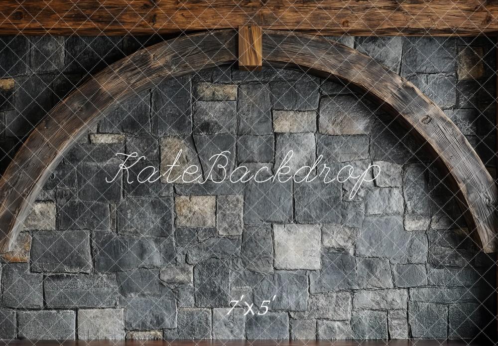 Kate Rustic Arch Stone Wall Backdrop Designed by Mini MakeBelieve -UK