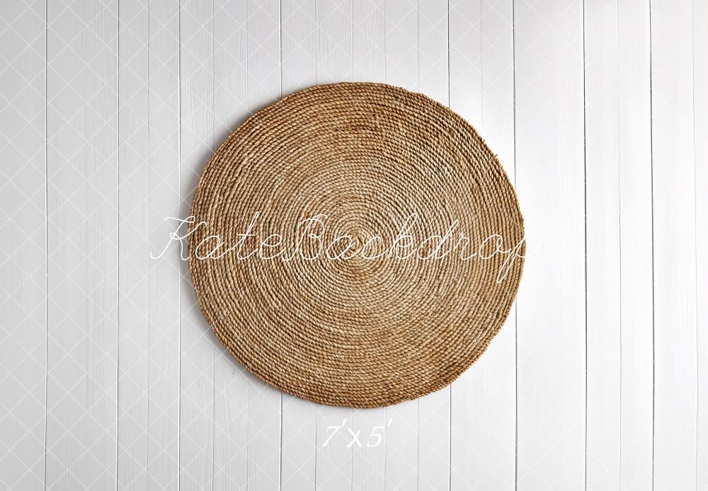Kate Newborn Natural Woven Circle Floor Backdrop Designed by Mini MakeBelieve -UK