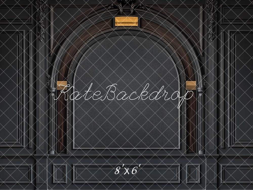 Lightning Deals Kate Black Vintage Wall Arch Backdrop Designed by Mini MakeBelieve -UK