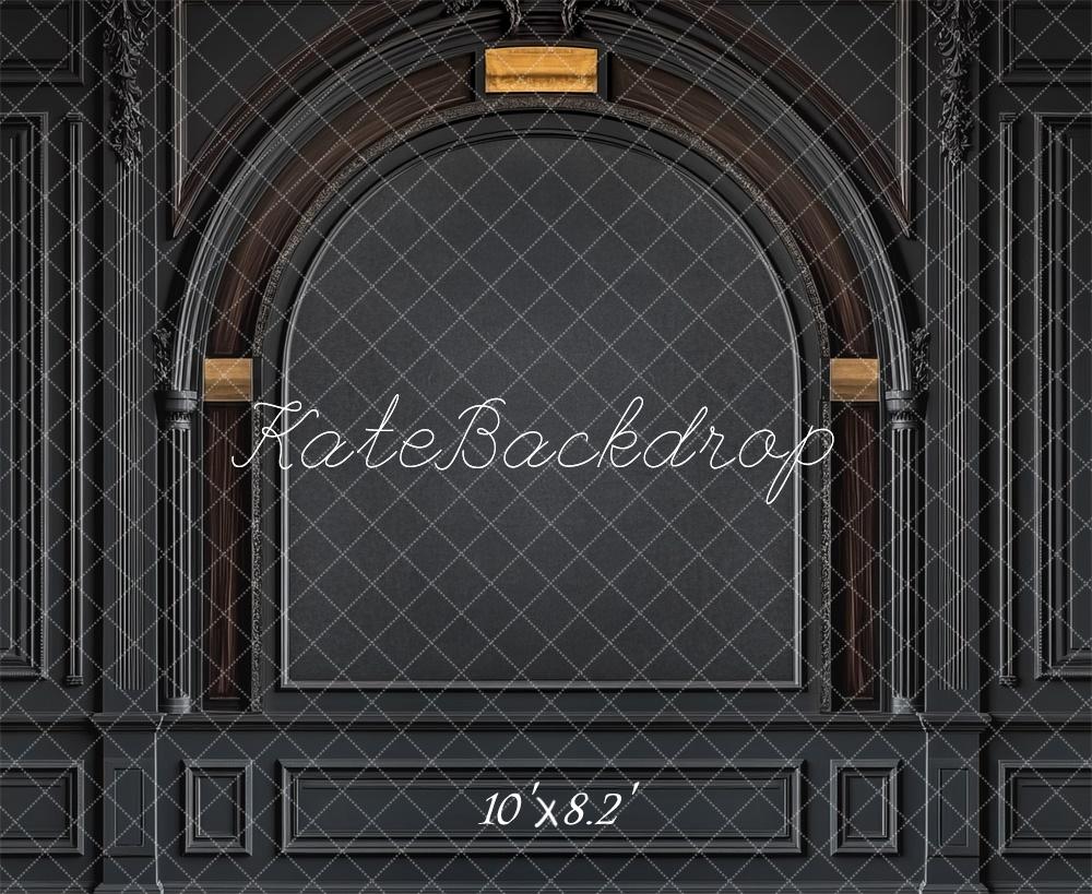 Lightning Deals Kate Black Vintage Wall Arch Backdrop Designed by Mini MakeBelieve -UK