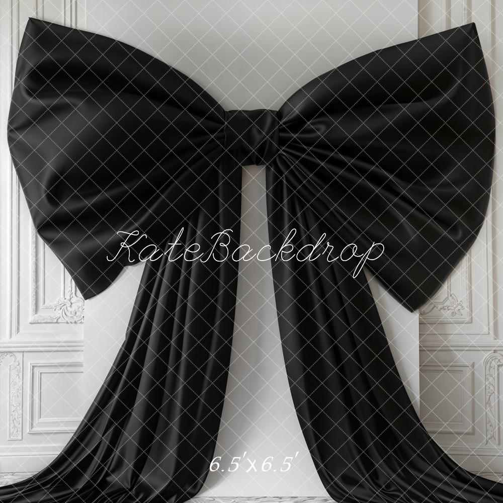 Lightning Deals Kate Elegant Black Bow Retro Wall Backdrop Designed by Emetselch -UK