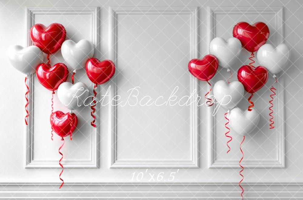 Kate Valentine's Heart Balloons Wall Backdrop Designed by Mini MakeBelieve -UK
