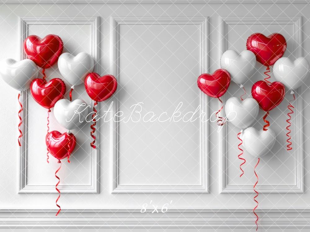 Kate Valentine's Heart Balloons Wall Backdrop Designed by Mini MakeBelieve -UK