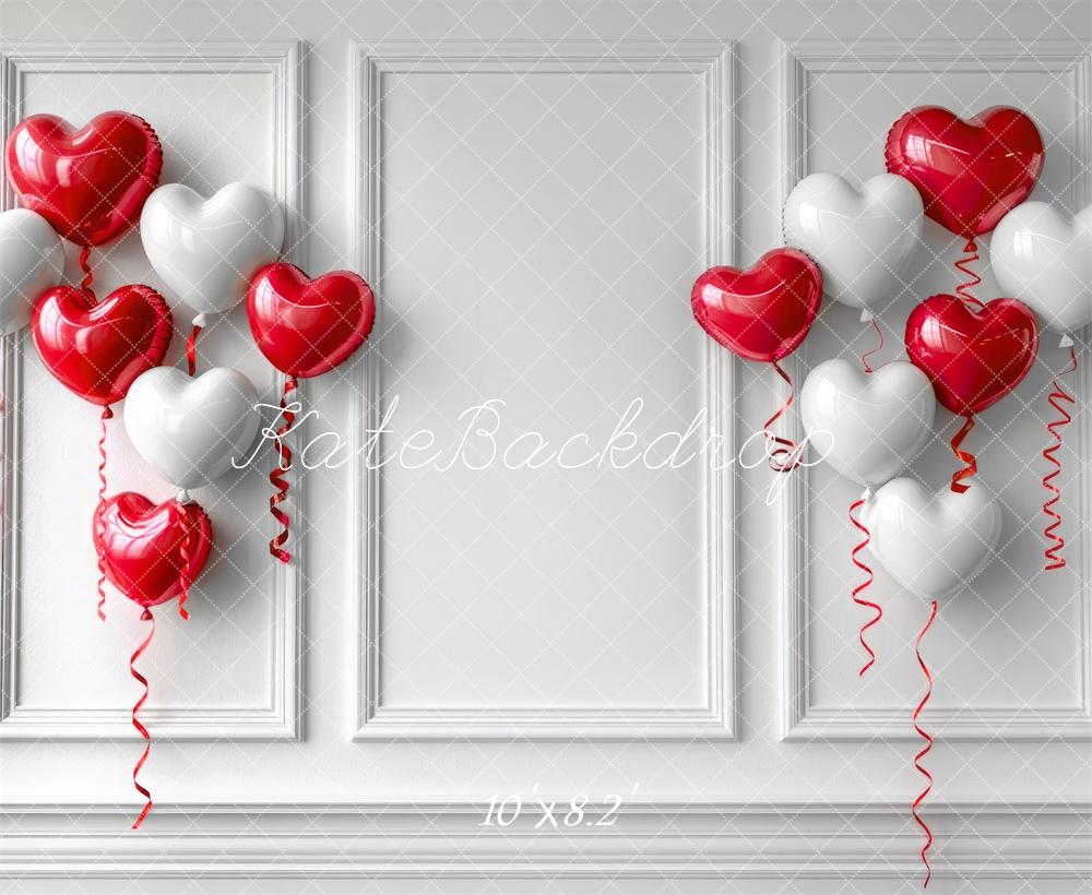 Kate Valentine's Heart Balloons Wall Backdrop Designed by Mini MakeBelieve -UK