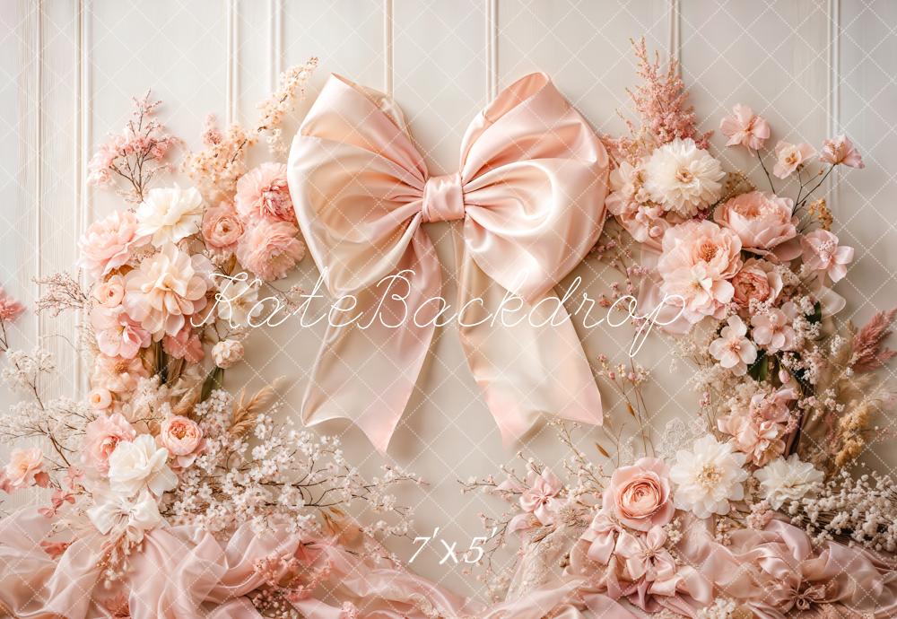 On Sale Kate Floral Arch Pink Big Bow Backdrop Designed by Emetselch -UK