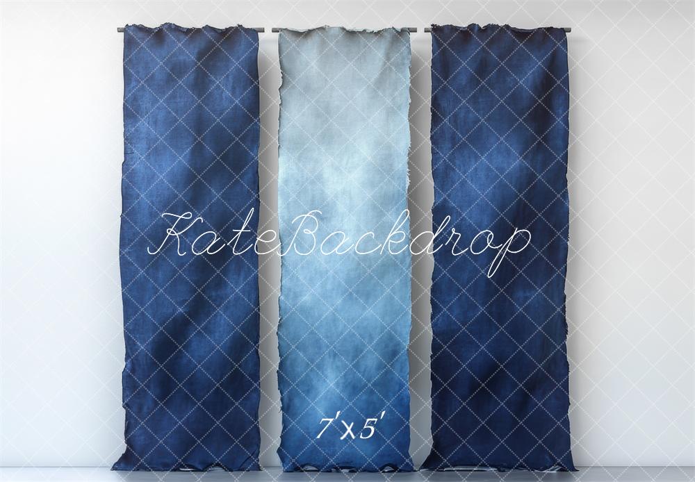 Kate Blue Gradient Fabric Wall Backdrop Designed by Mini MakeBelieve -UK