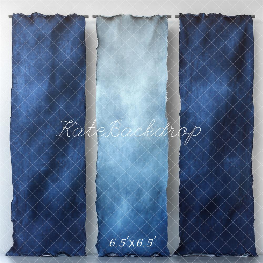 Kate Blue Gradient Fabric Wall Backdrop Designed by Mini MakeBelieve -UK
