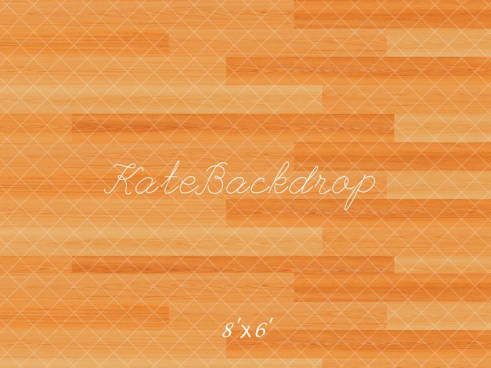 Kate Orange Wooden Floor Backdrop Designed by Kate Image