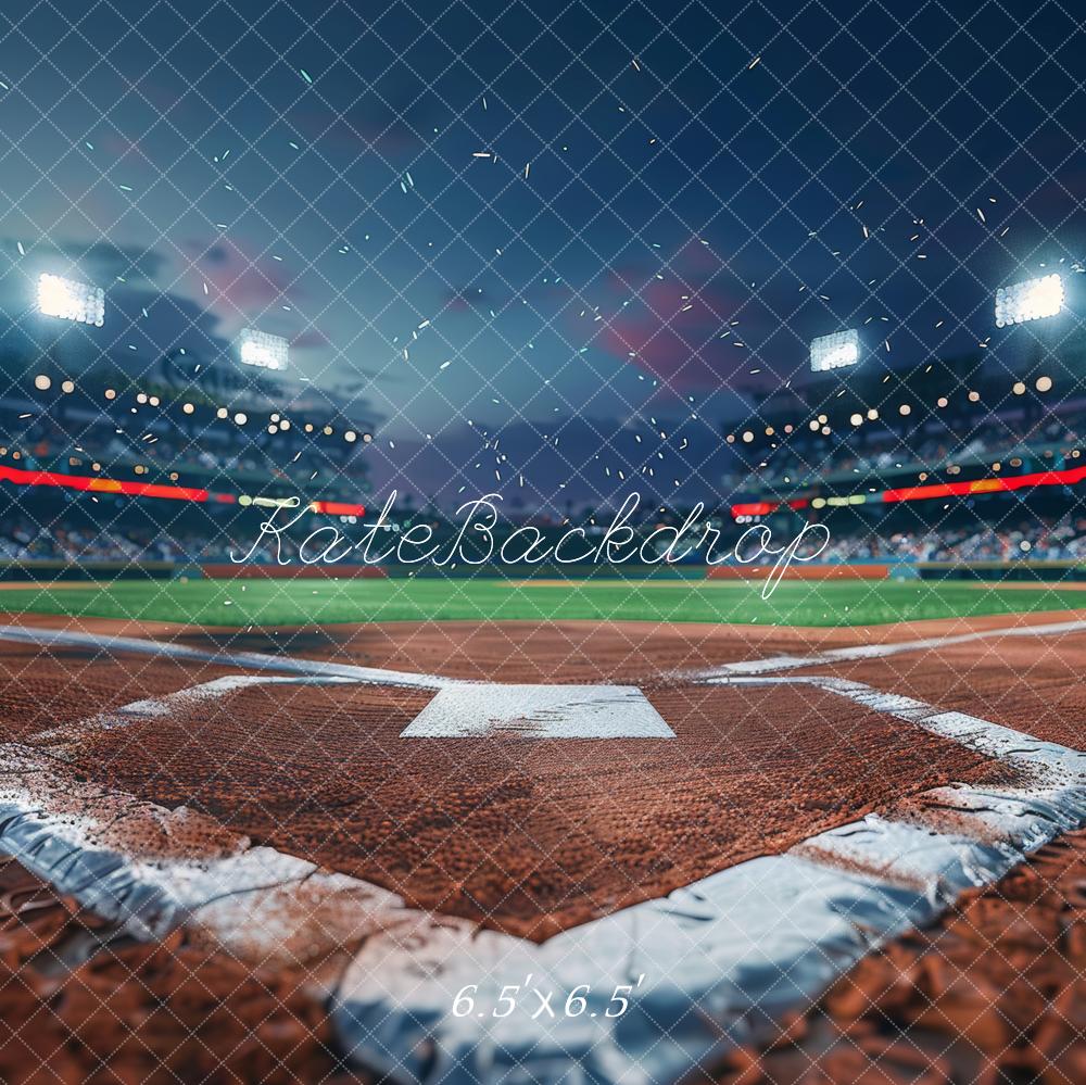 Kate Baseball Stadium Night Lights Backdrop Designed by Lidia Redekopp -UK