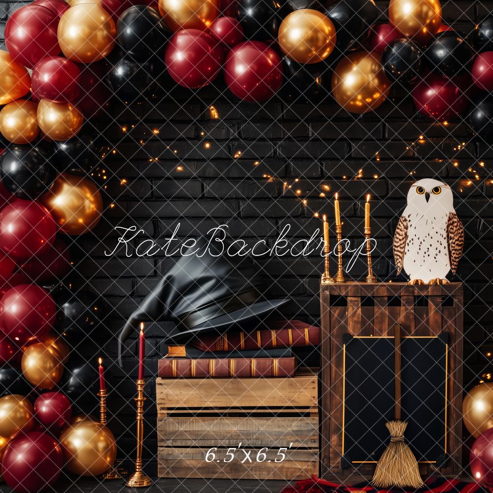 Kate Fantasy Magic Hat Wizard Party Balloon Backdrop Designed by Patty Robert -UK