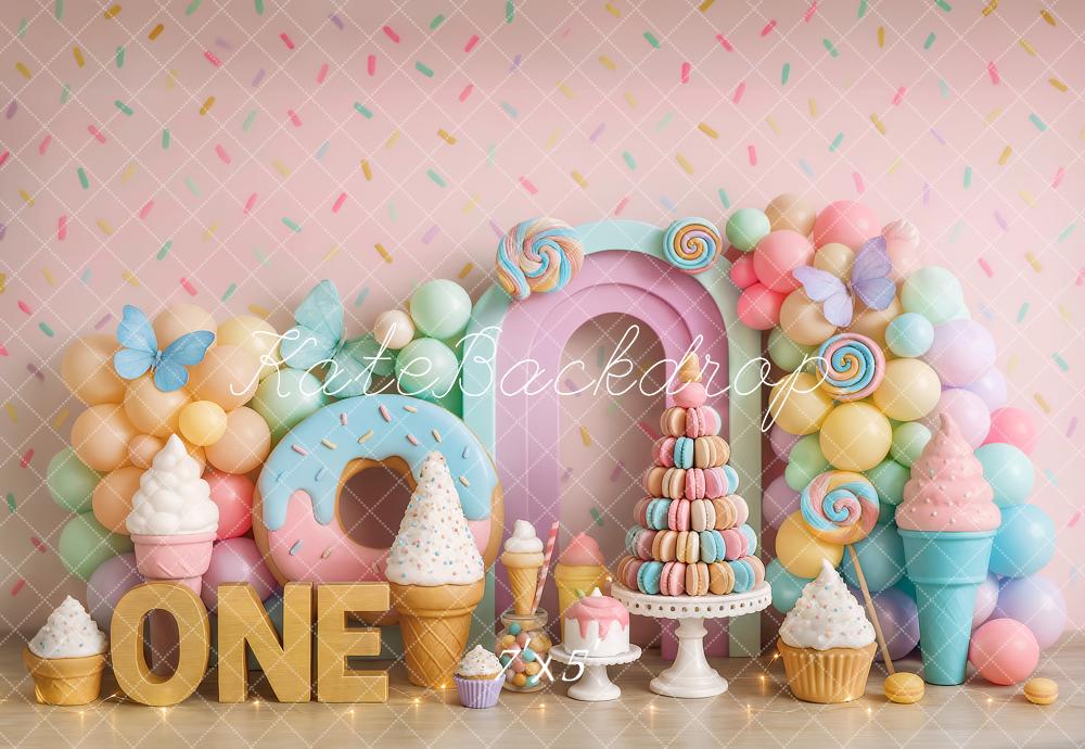Kate 1st Birthday Candyland Balloon Backdrop Designed by Ashley Paul -UK