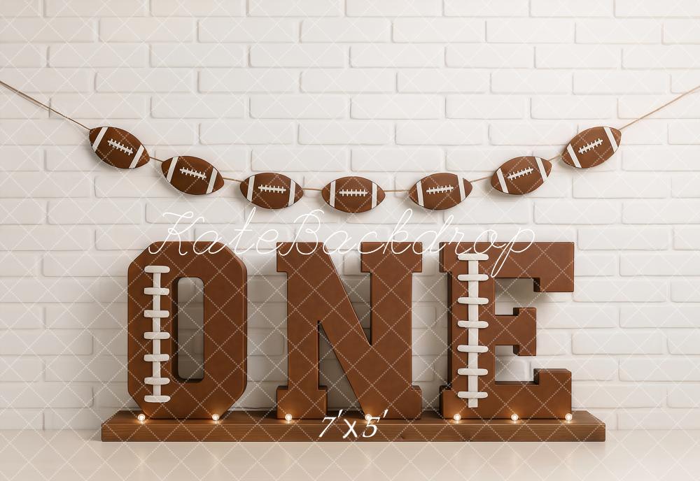 Kate Cake Smash Baseball 1st Birthday Backdrop Designed by Ashley Paul -UK