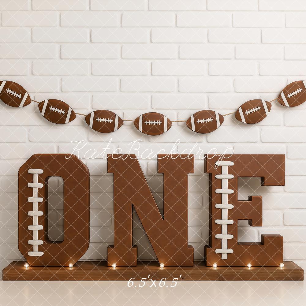 Kate Cake Smash Baseball 1st Birthday Backdrop Designed by Ashley Paul -UK