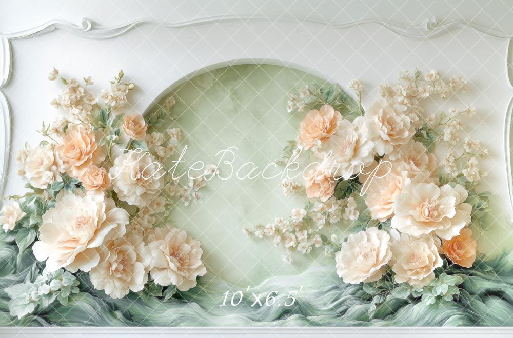 Kate Spring Floral Arch Green Wall Backdrop Designed by Mini MakeBelieve -UK