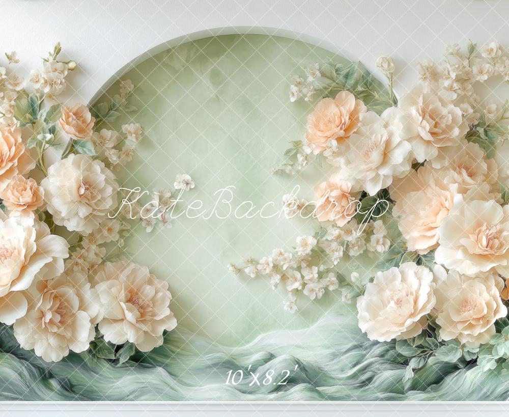 Kate Spring Floral Arch Green Wall Backdrop Designed by Mini MakeBelieve -UK