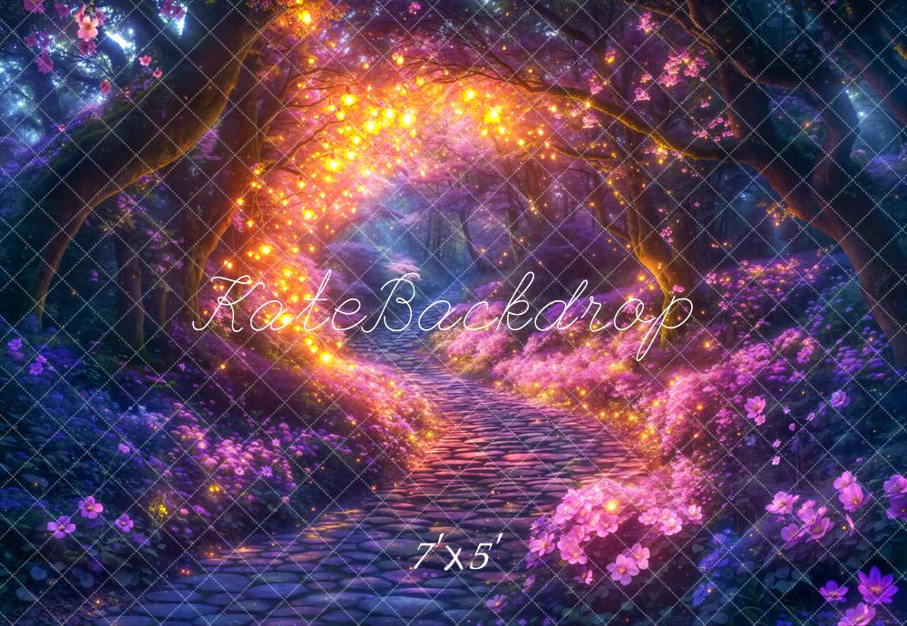 Kate Fairy Tale Fantasy Forest Lights Backdrop Designed by Chain Photography -UK