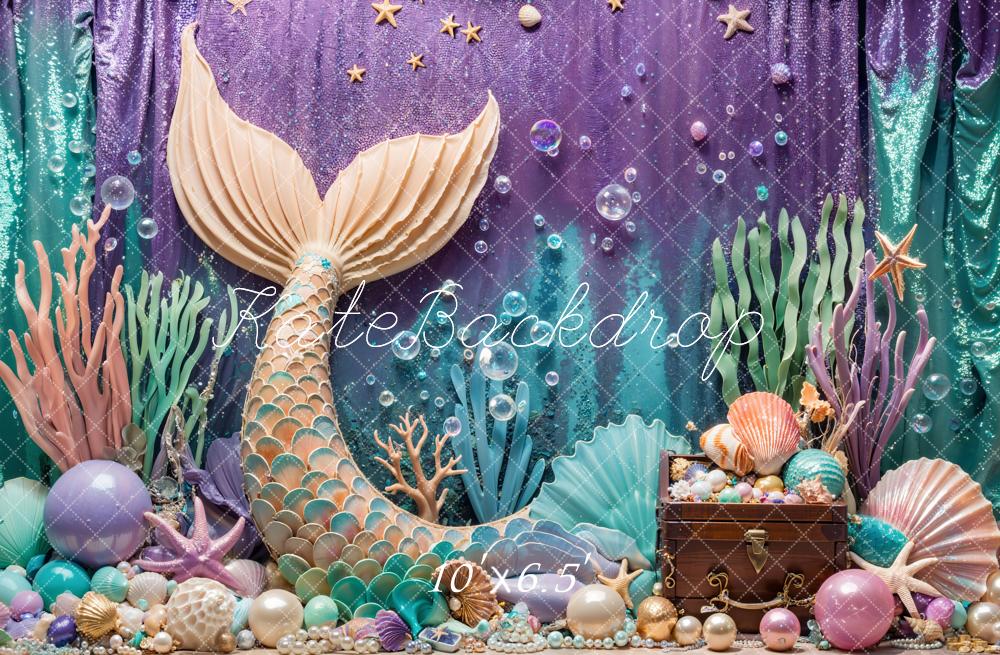 Kate Summer Mermaid Under the Sea Backdrop Designed by Emetselch
