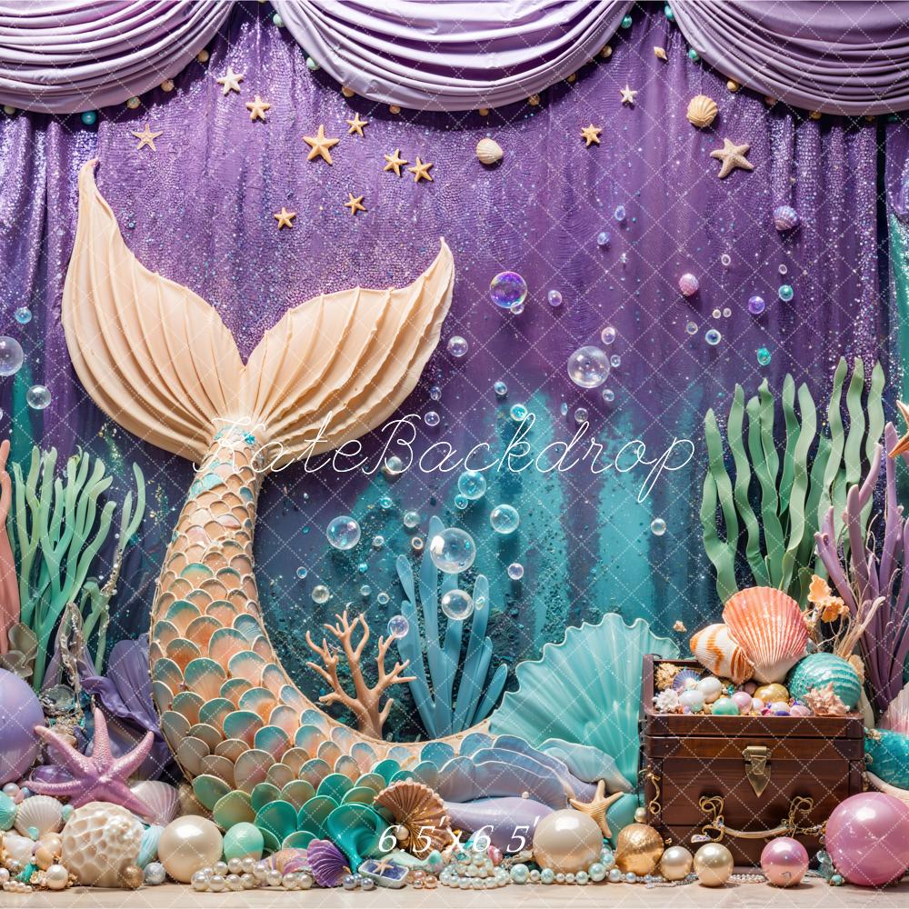Kate Summer Mermaid Under the Sea Backdrop Designed by Emetselch