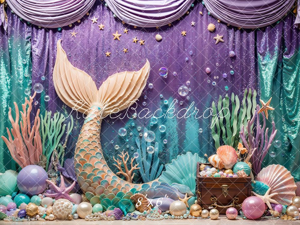Kate Summer Mermaid Under the Sea Backdrop Designed by Emetselch