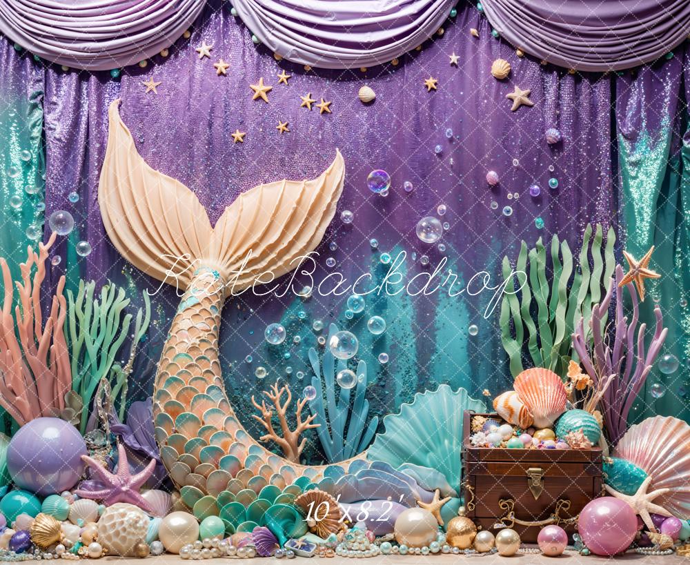 Kate Summer Mermaid Under the Sea Backdrop Designed by Emetselch
