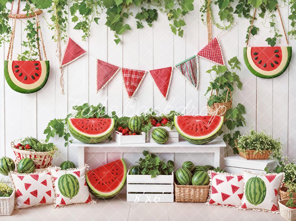On Sale Kate Summer Watermelon Picnic Backdrop Designed by Emetselch -UK