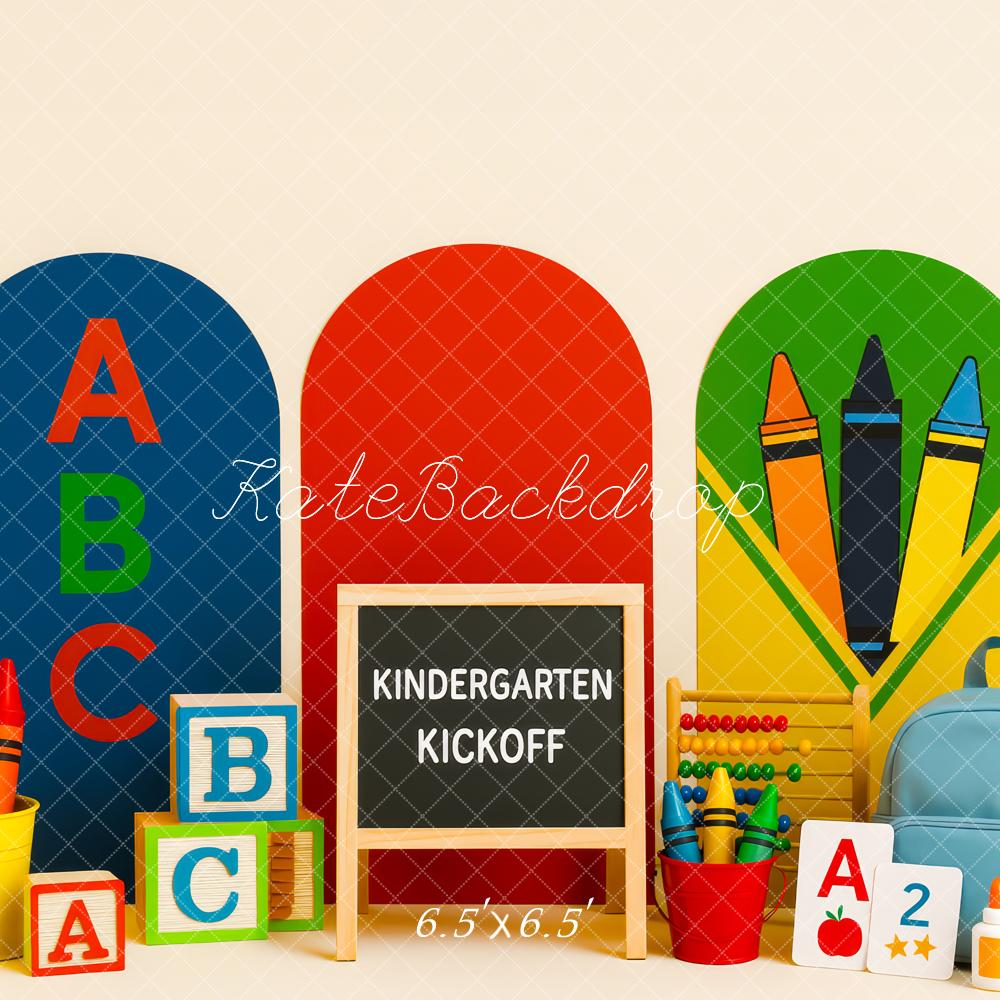 Kate Back to School Crayons Backdrop Designed by Patty Robert -UK